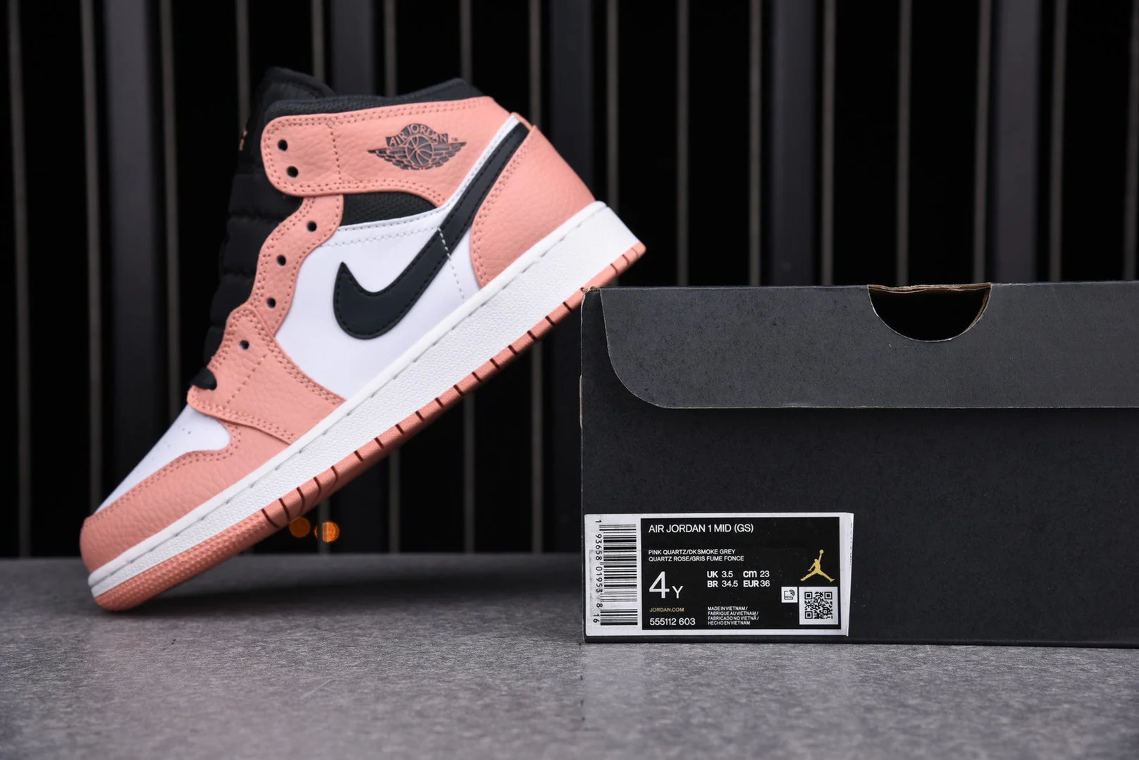 AJ1 Mid GS 'Pink Quartz'