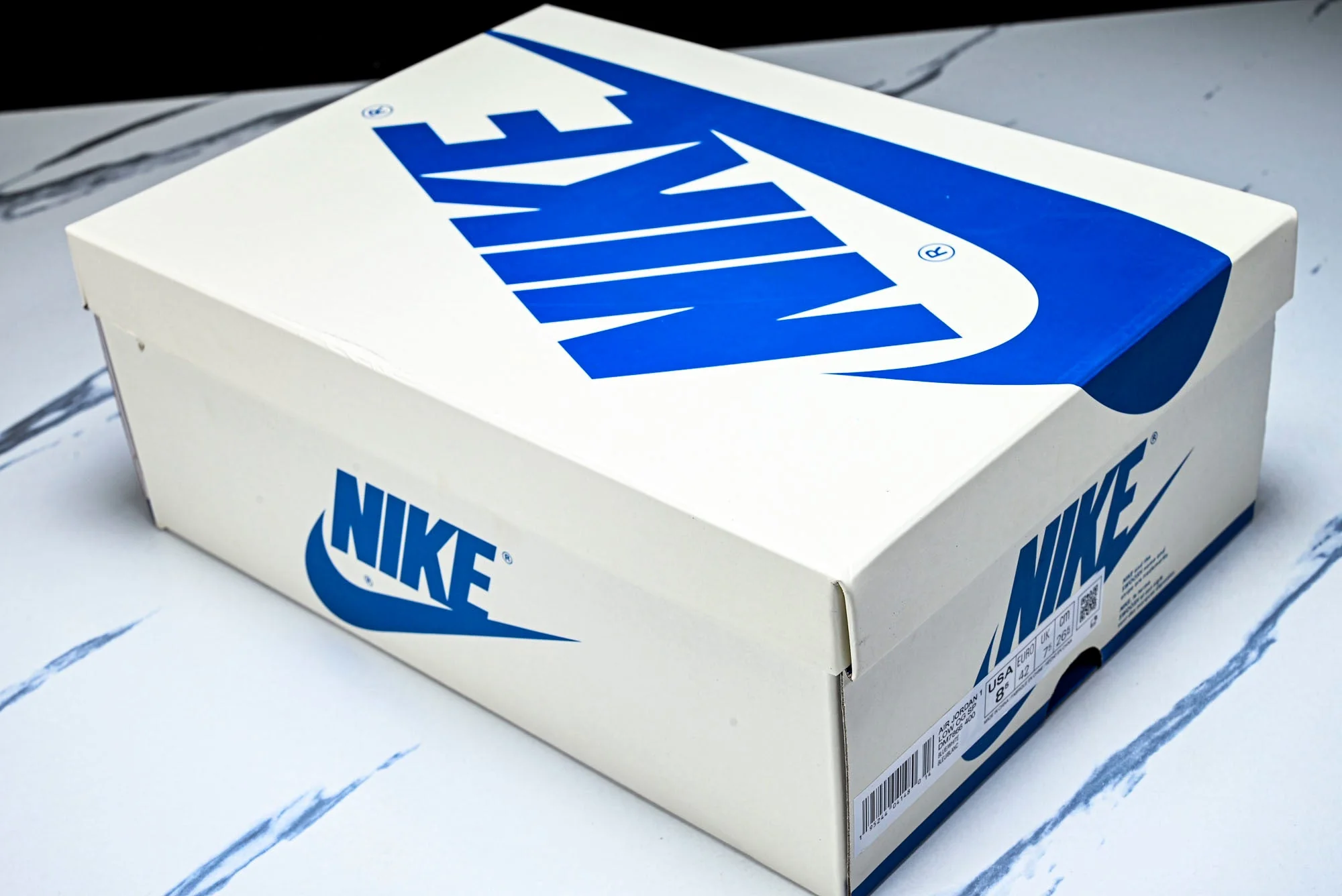 Travis Scott x Fragment AJ1 Low 'Reverse Sail Military Blue' (Unreleased)