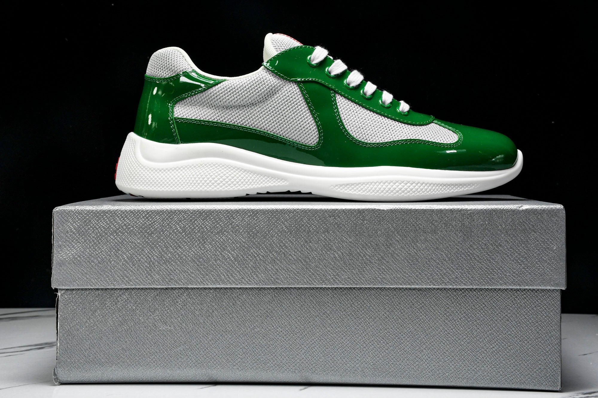 Prada America's Cup Sneaker 'Green Silver'