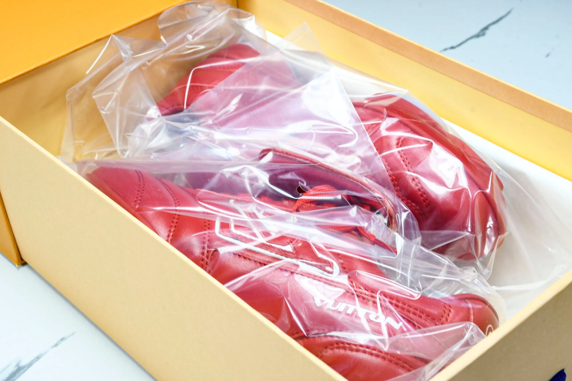 Louis Vuittоп Footprint Soccer Sneaker 'Red'