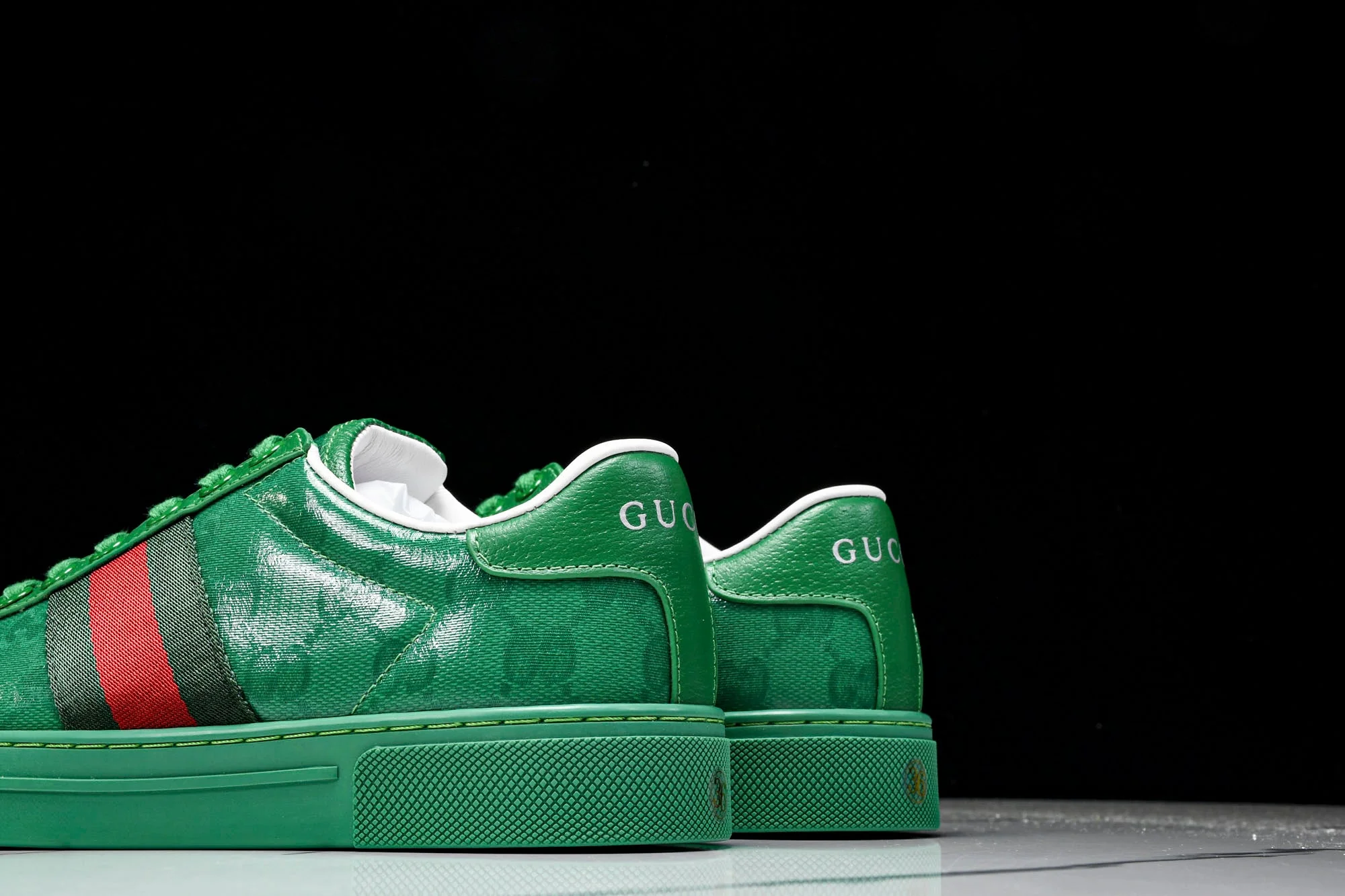 Guссi Ace Web 'Green Monogram'