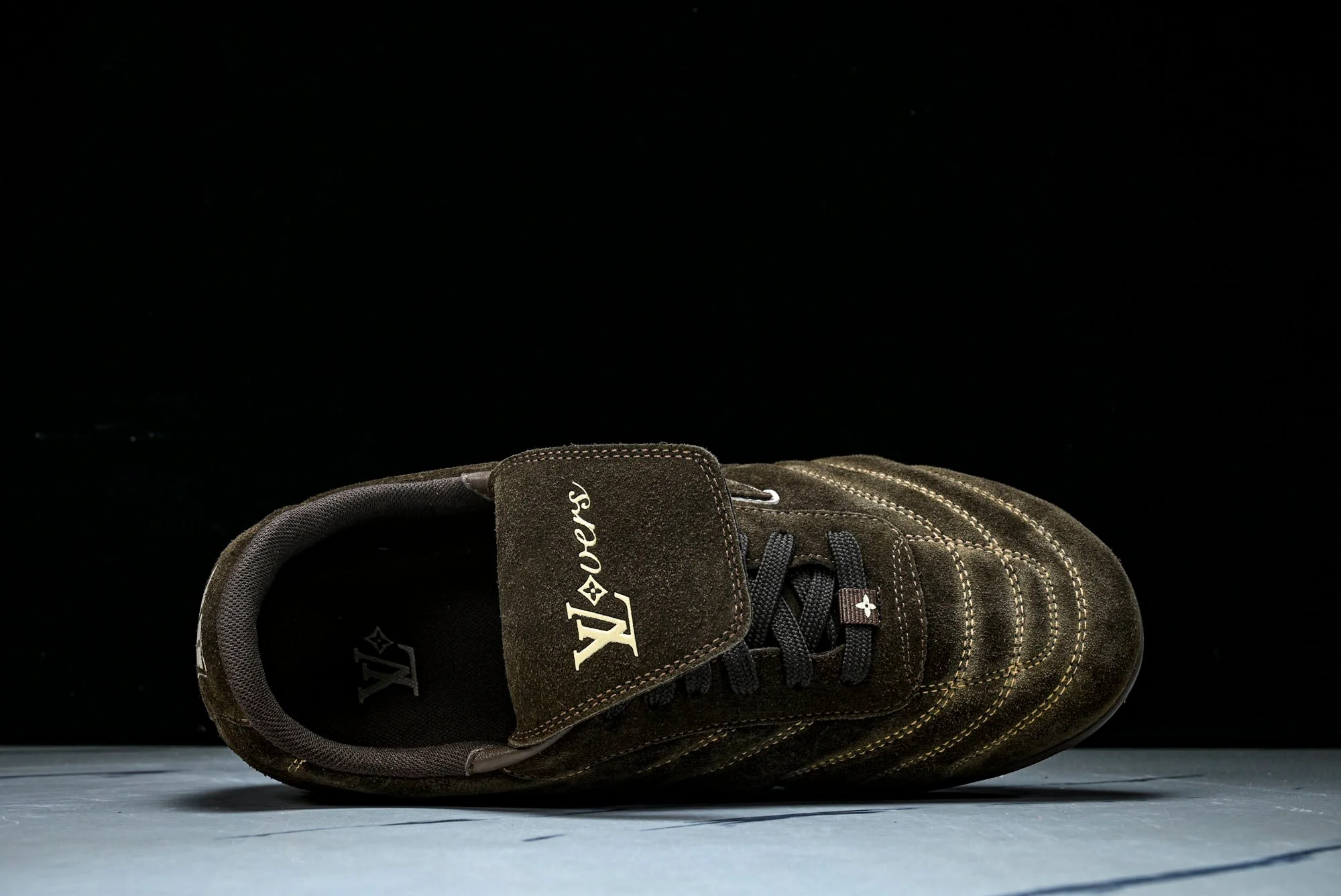 Louis Vuittоп Footprint Soccer Sneaker 'Brown Suede'