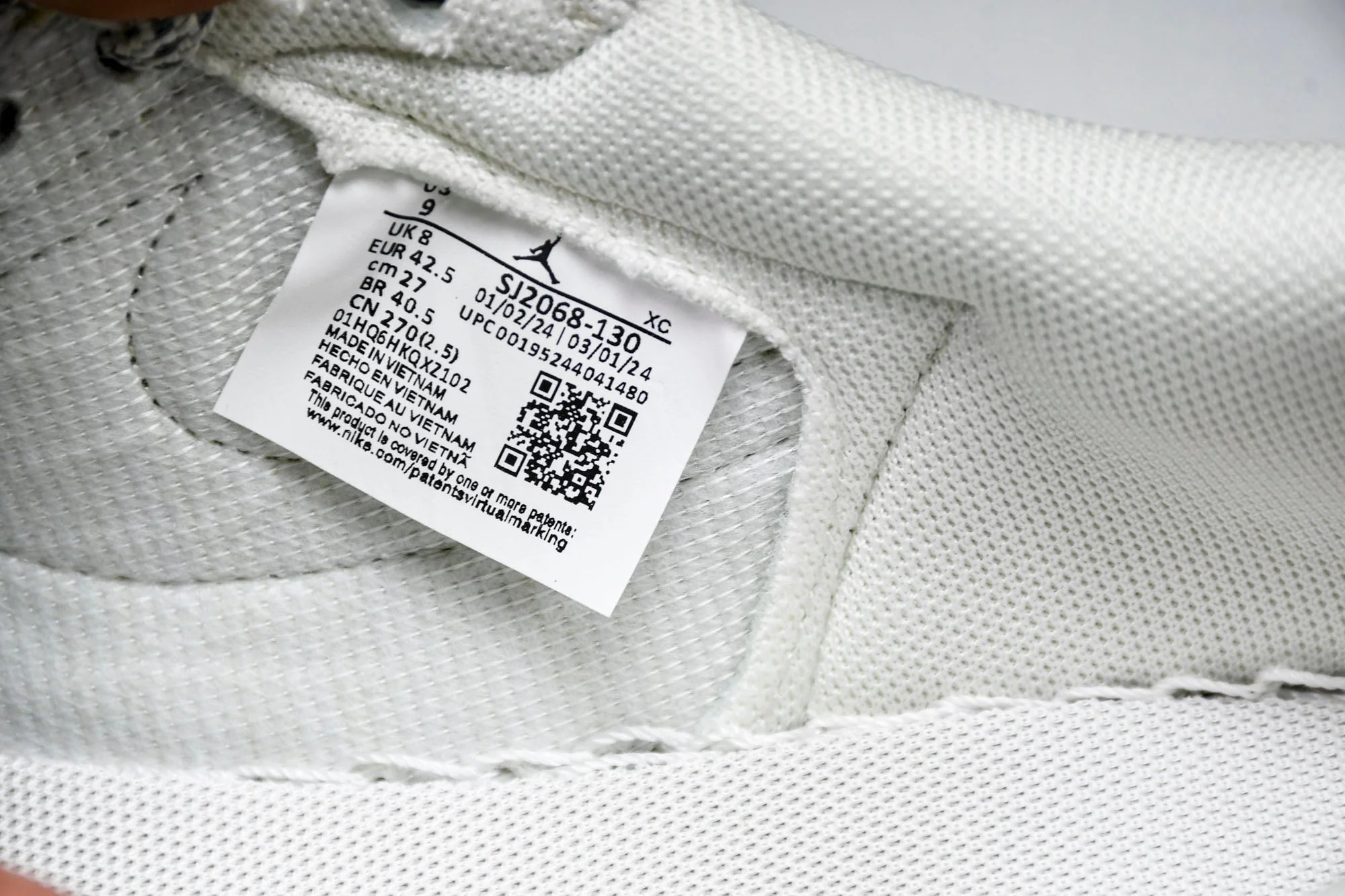 Travis Scott AJ1 Low x Stussy 'Grey White Red' (Custom)