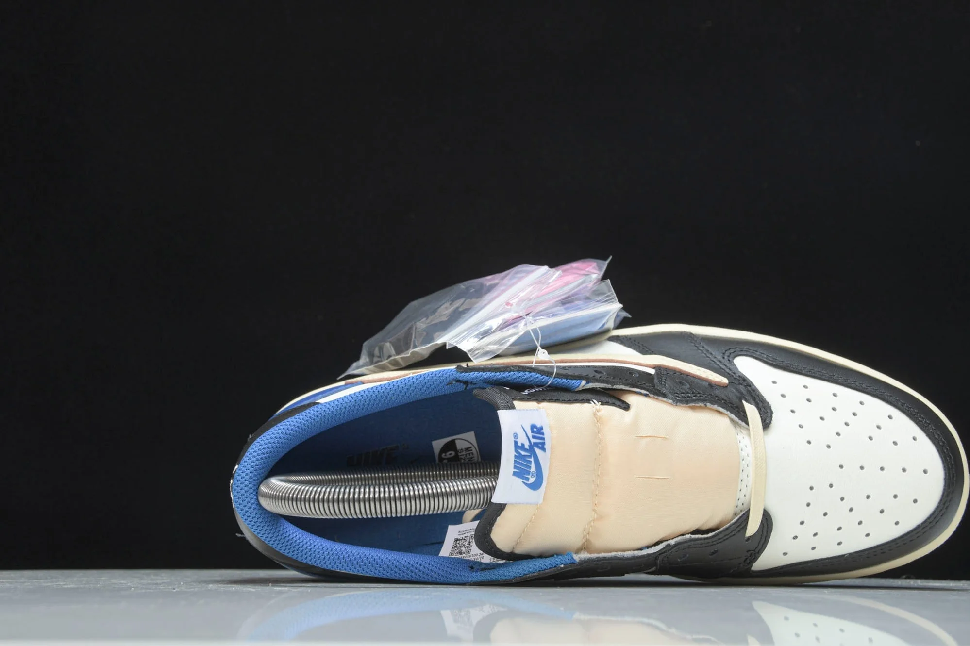 Travis Scott AJ1 Low x Fragment 'Military Blue'