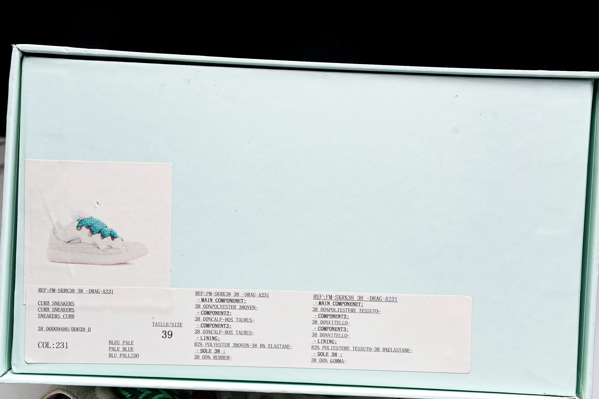 Lanvin Curb Sneaker 'Beige Pink'