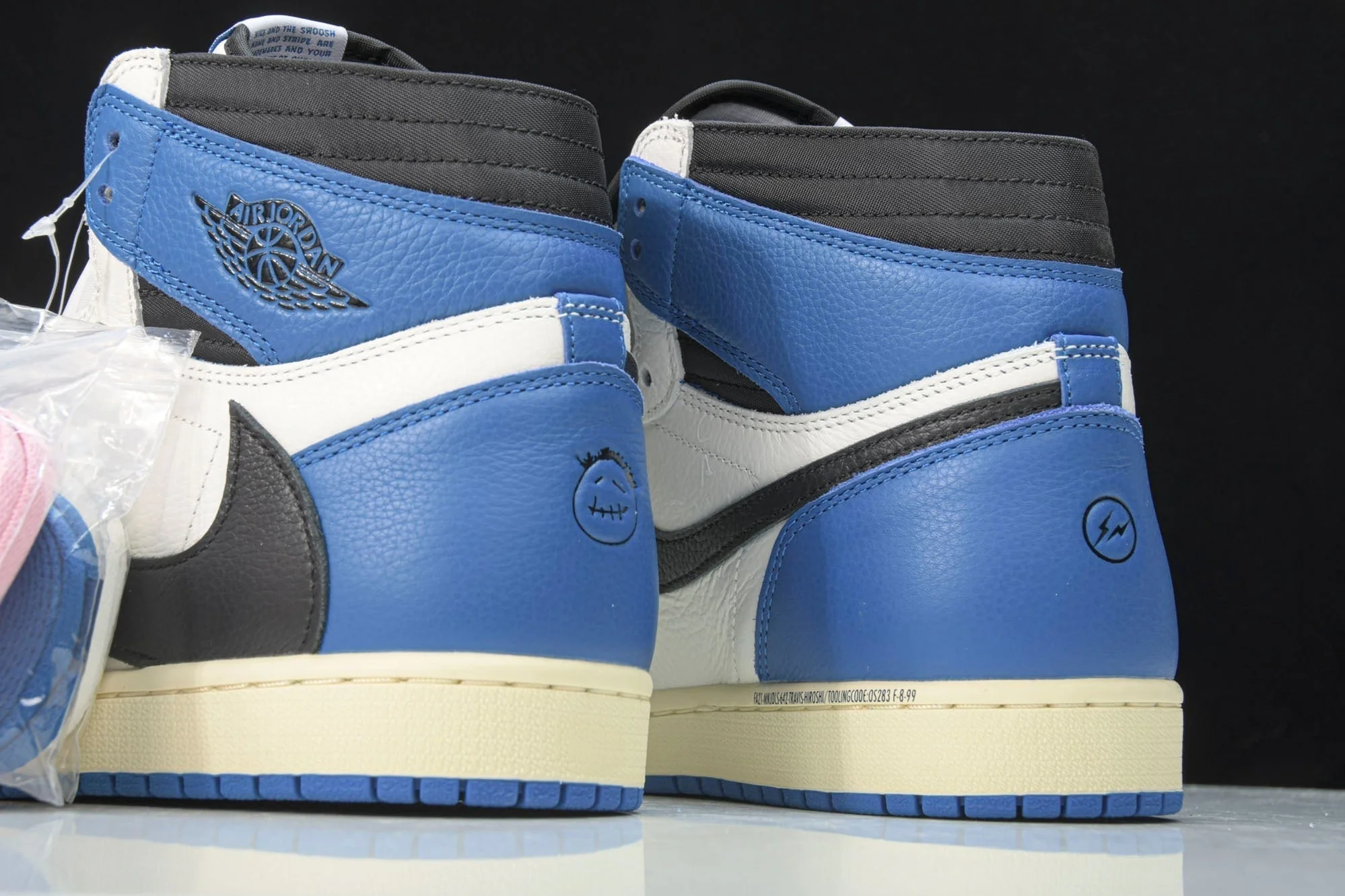 Travis Scott AJ1 Retro High x Fragment 'Military Blue'