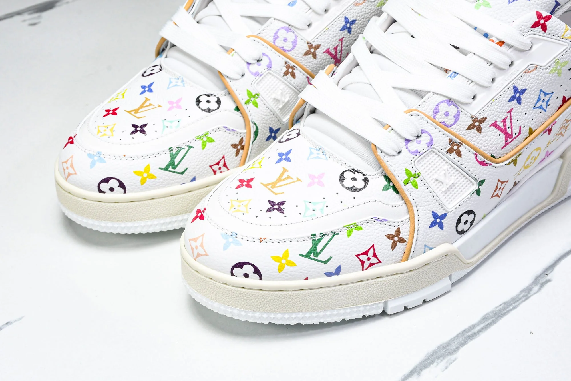 Louis Vuittоп Trainer Low x Takashi Murakami 'White Multicolor'