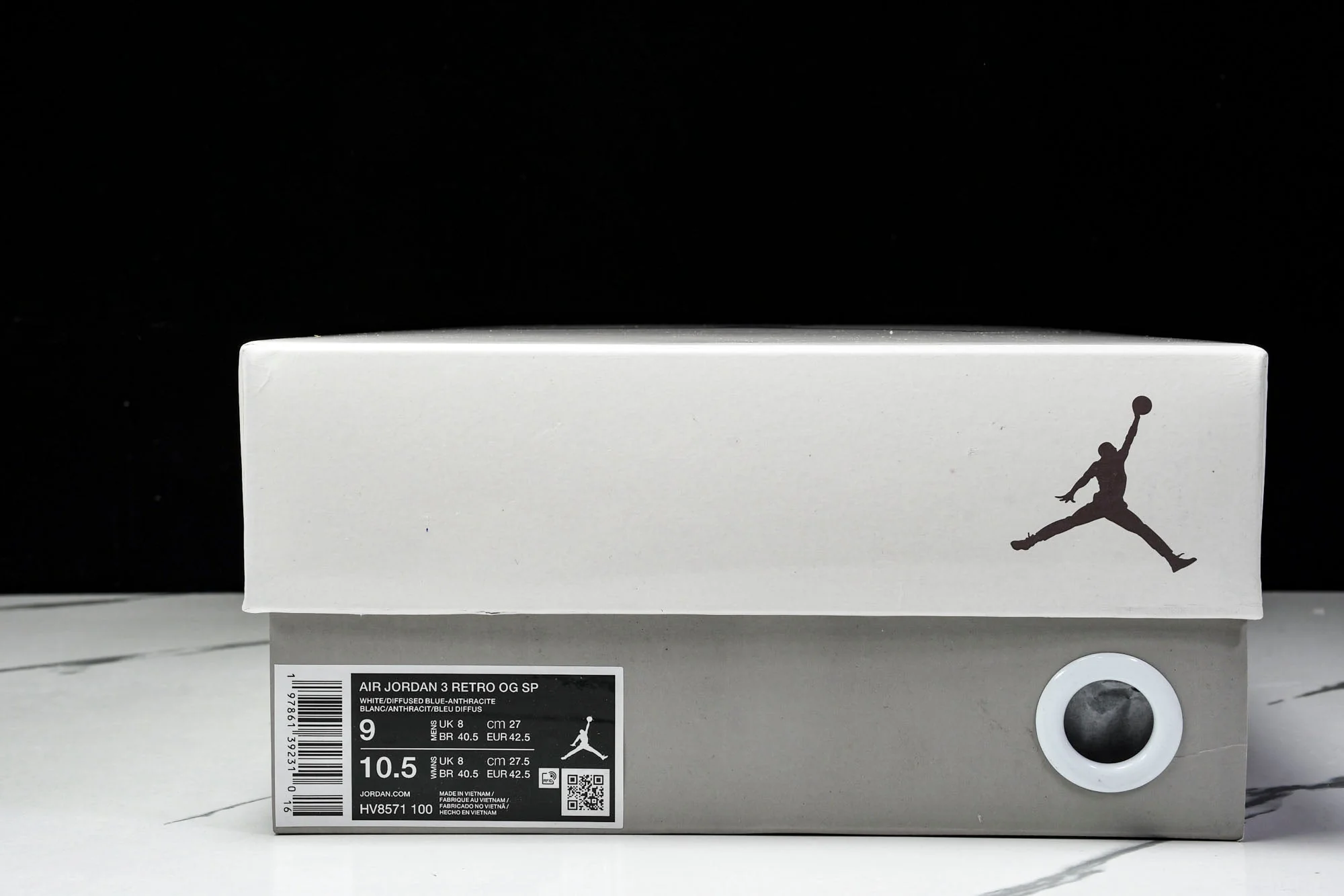 AJ3 Retro OG x A Ma Maniere 'Diffused Blue'