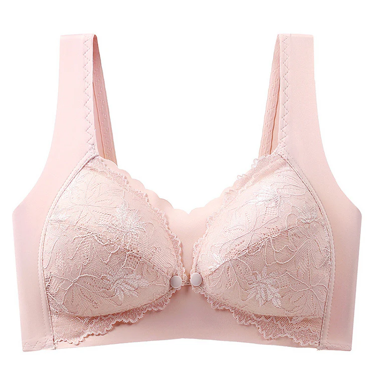 VEIMIA【フロントホック授乳ブラ】バストが全開にならないデザインで、授乳時の恥ずかしさ軽減。