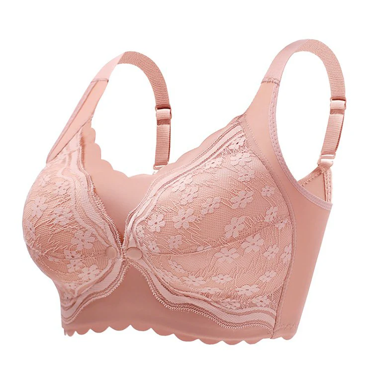 VEIMIA【授乳ブラ】フロントホックを開けて簡単に授乳できる！お家でのリラックスタイムやナイトブラにもぴったり。