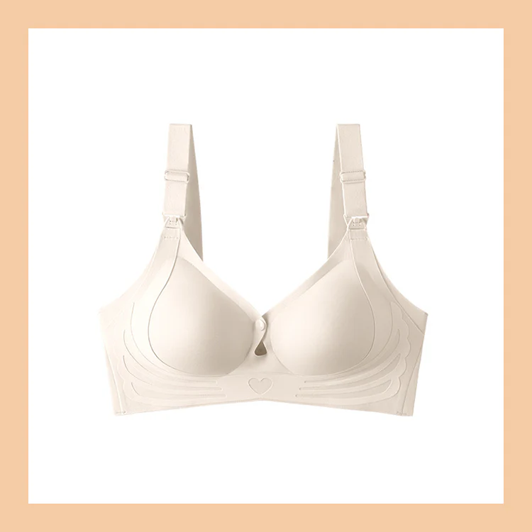 VEIMIA【2way授乳インナー】寝ているときや外出時など、ぱっとボタンを外すだけのワンタッチで授乳ができる!