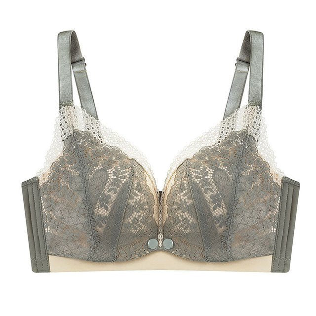 VEIMIA【授乳・マタニティブラ】フロントオープン式で片手で簡単に授乳！垂れない！綿生地を使用、お肌にも優しく気持ち良い着け心地。