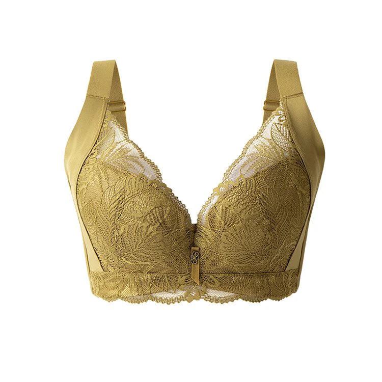 VEIMIA【胸を小さく見せるブラセット】着けるだけで「見た目体重オフ」の人気ブラ。大柄レースで華のあるエレガンス。