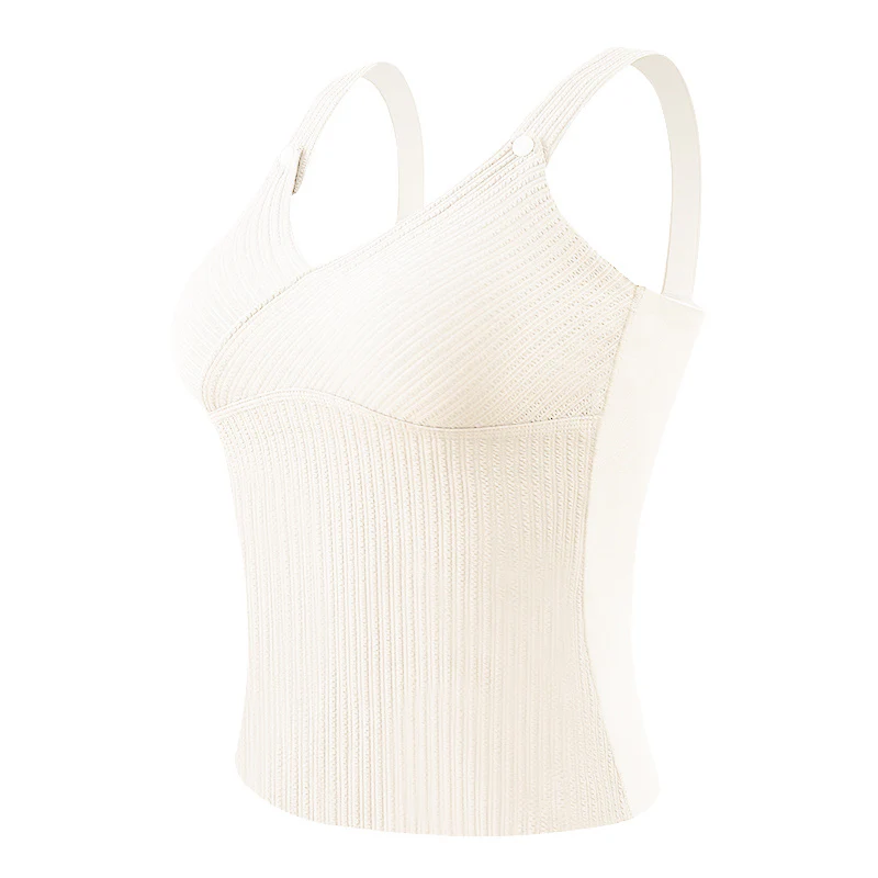 【2枚セットで¥5,990円】VEIMIA 授乳タンクトップ | 3イン1あったか授乳タンクトップ♫前開きホックで授乳がラクラク。暖かいのに蒸れなく、快適な着心地を実現！半固定カップで、洗濯機でもズレない。