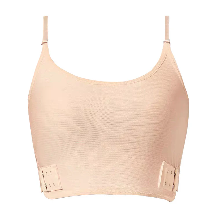 VEIMIA  和装・さらしブラ | バストラインをなだらかにスッキリ補整し、胸をコンパクトに見せる。脇高設計で脇肉を引き締める。通気性も良いので、夏でもムレにくい。