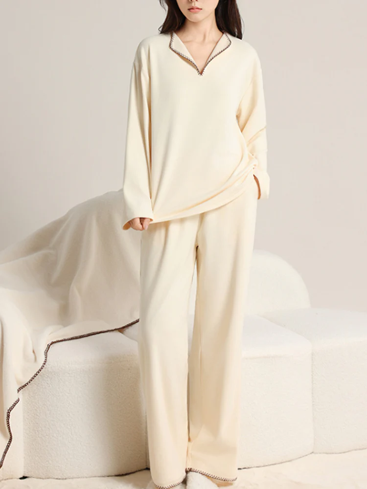【2セットで9,980円】VEIMIA パジャマ | 静電気防止・毛玉になりにくい 心地よい眠りを 寒い季節でも快適に過ごせる部屋着を求める方へ