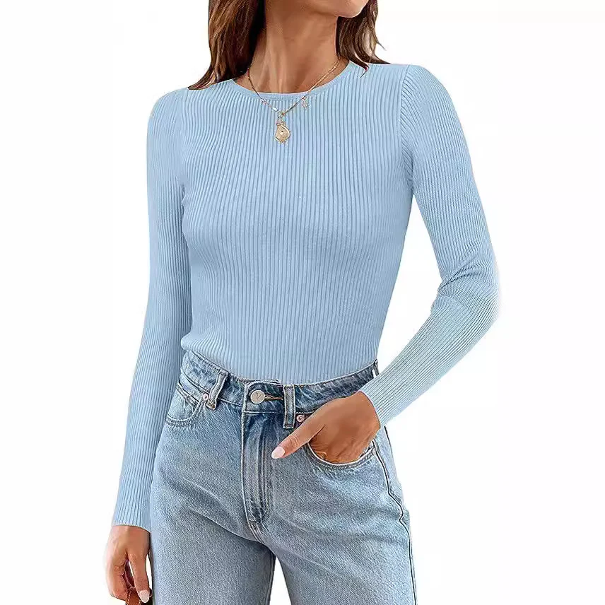 New Striped Long Sleeve Regular Top T-Shirt Women