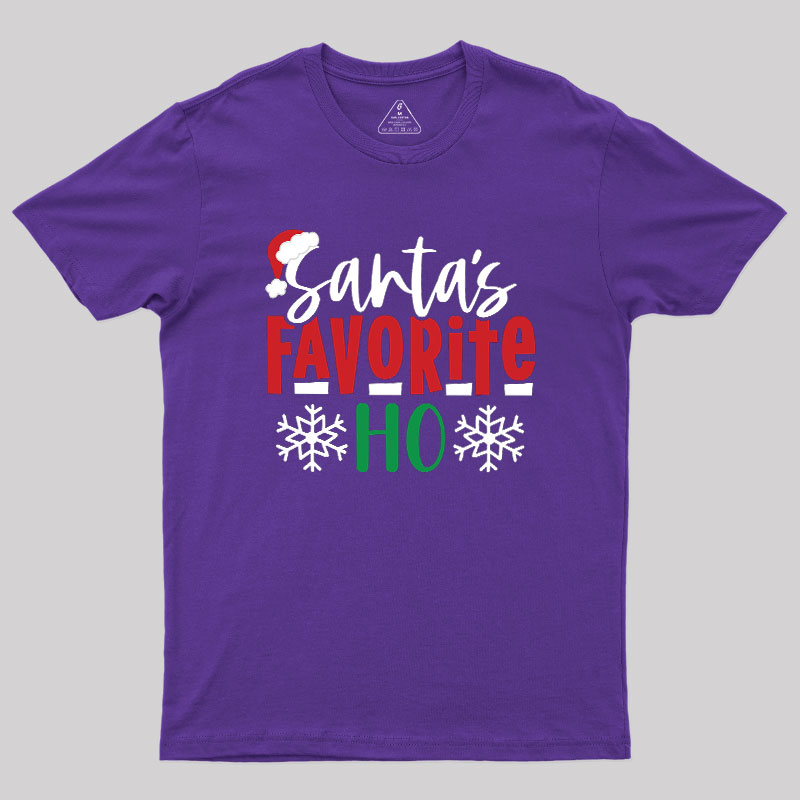 Santas Favourite Ho Funny Geek T-Shirt