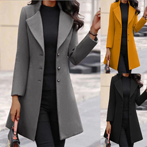 New Winter Women'S Jacket Korean Slim Mid-Length