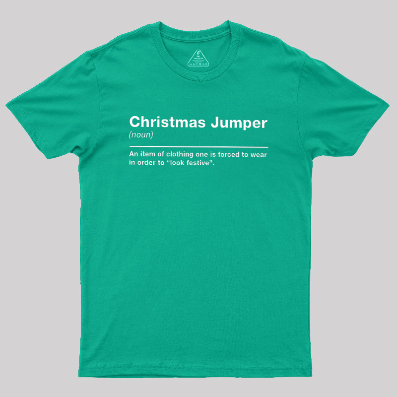 Christmas Jumper Sarcastic Definition Geek T-Shirt