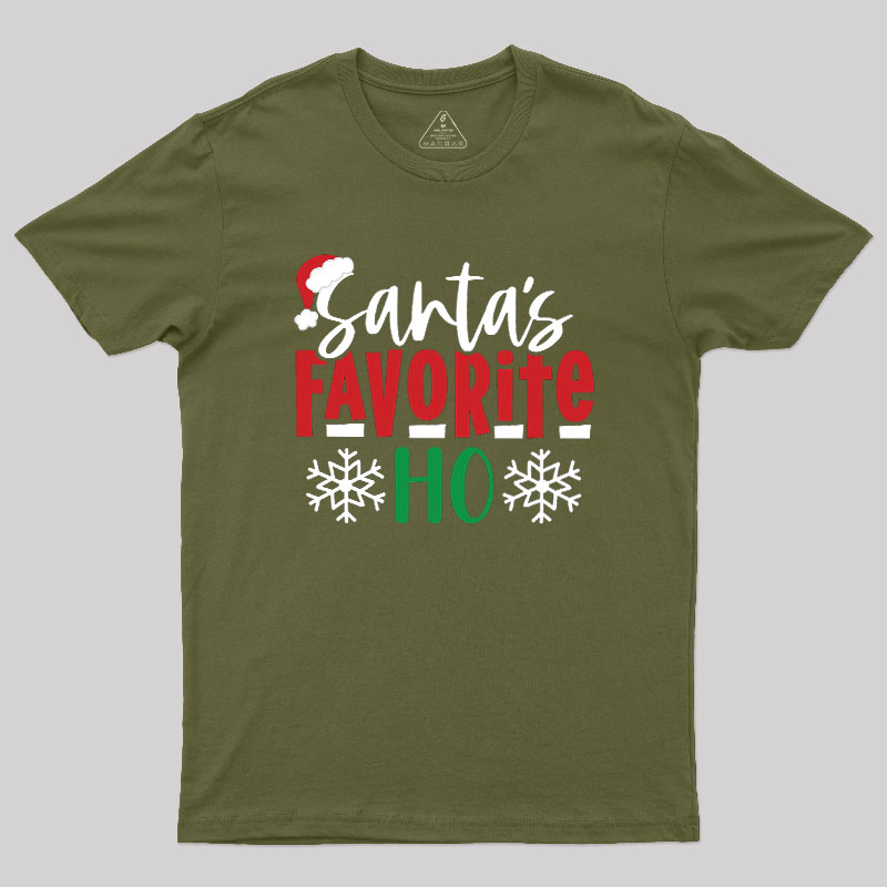 Santas Favourite Ho Funny Geek T-Shirt