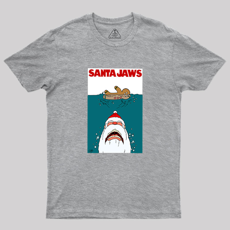 Santa Jaws Geek T-Shirt
