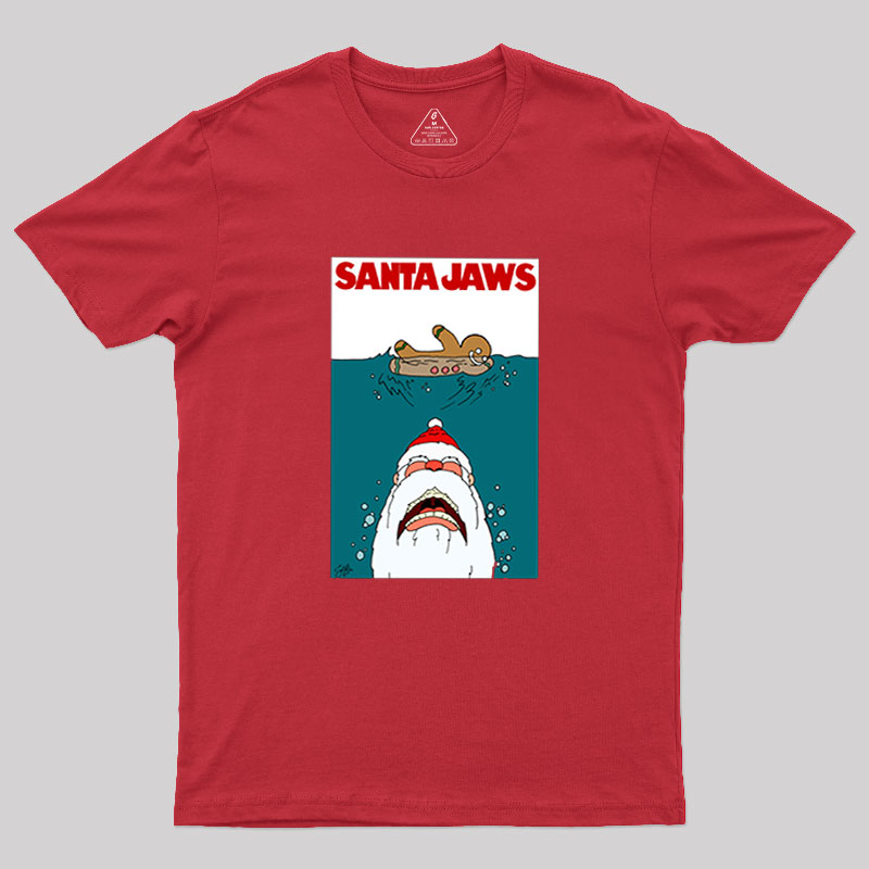 Santa Jaws Geek T-Shirt