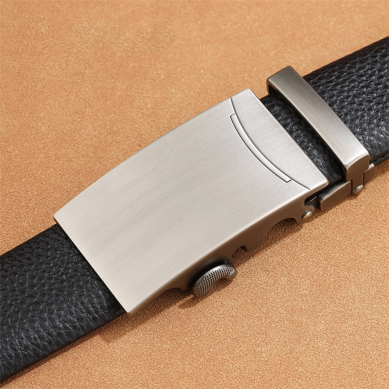 Men's Business Casual Automatic Buckle Pure Leather Belt