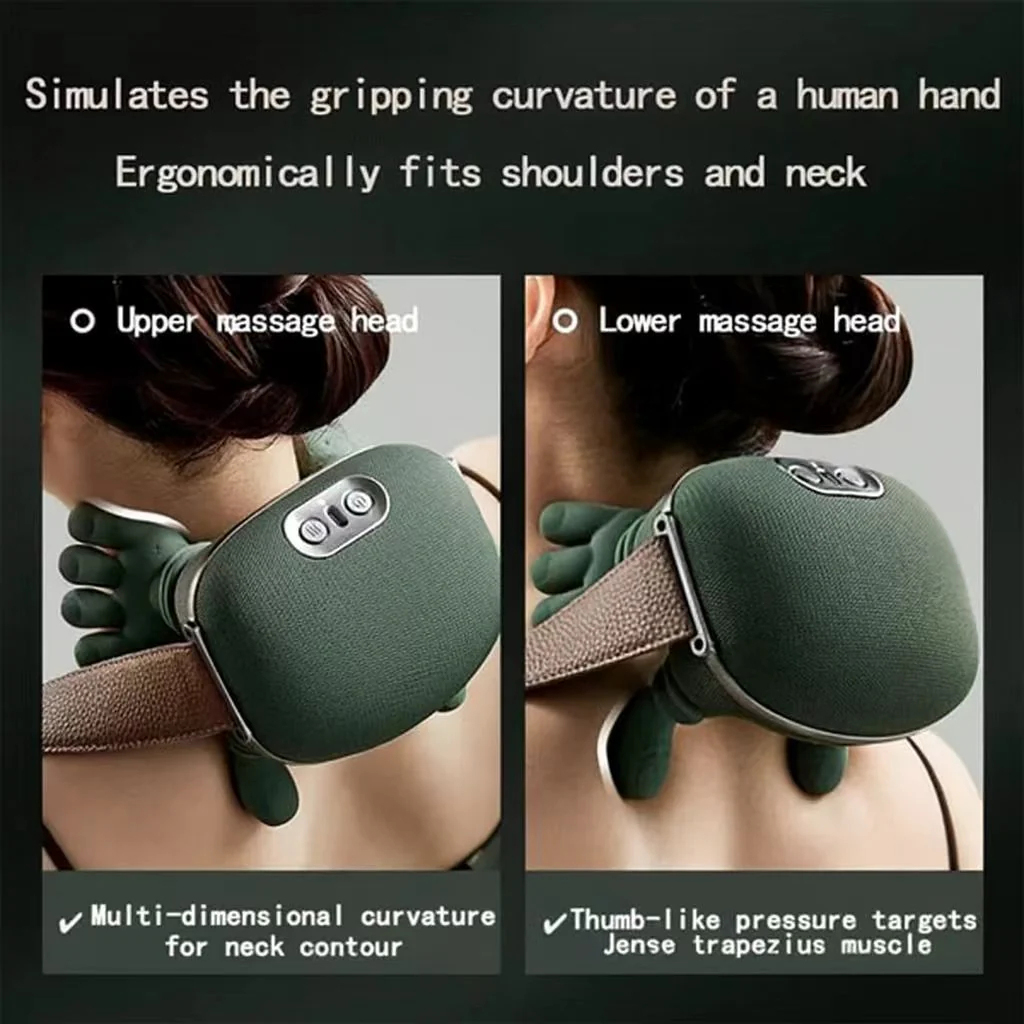 SO™ 4D Heated Neck & Shoulder Massager – Smart Deep Tissue Relief Anytime, Anywher