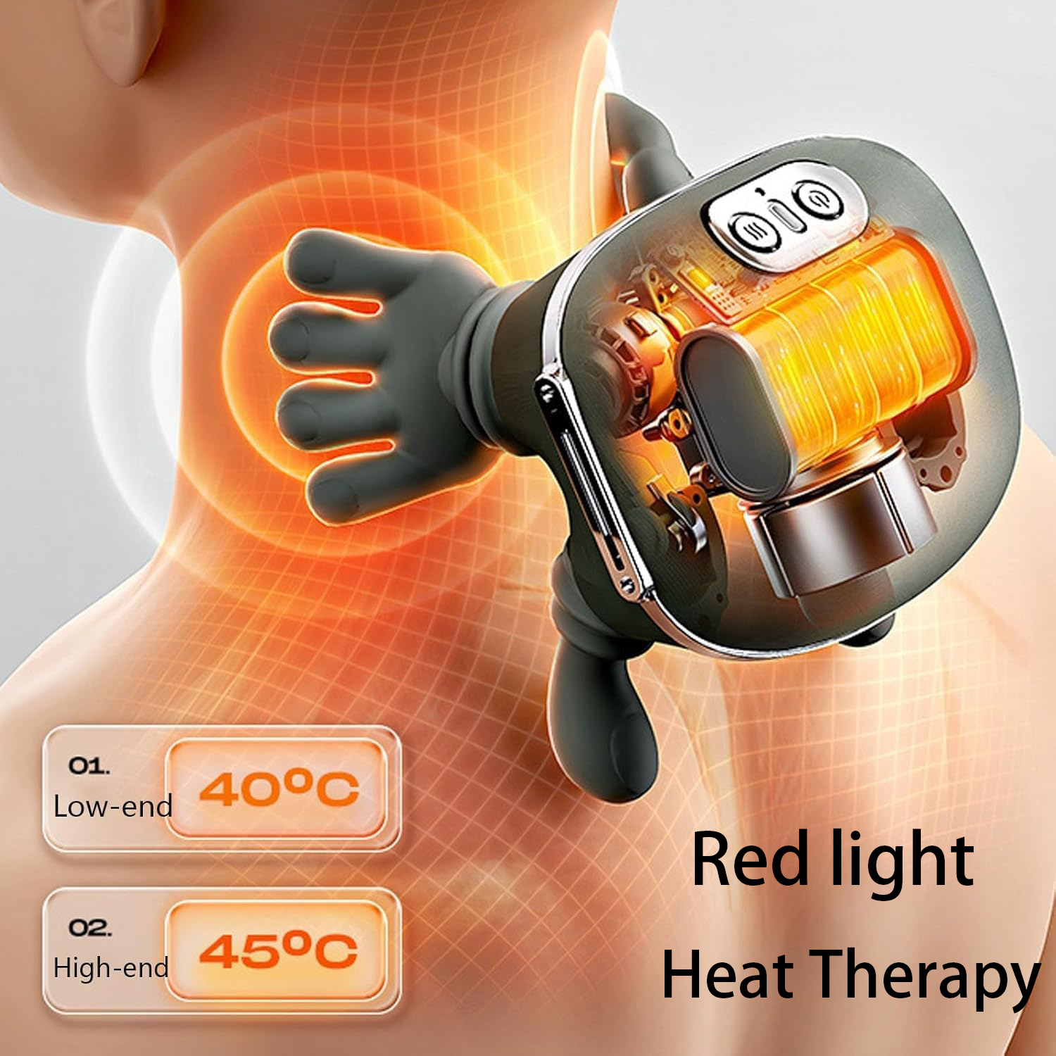 SO™ 4D Heated Neck & Shoulder Massager – Smart Deep Tissue Relief Anytime, Anywher