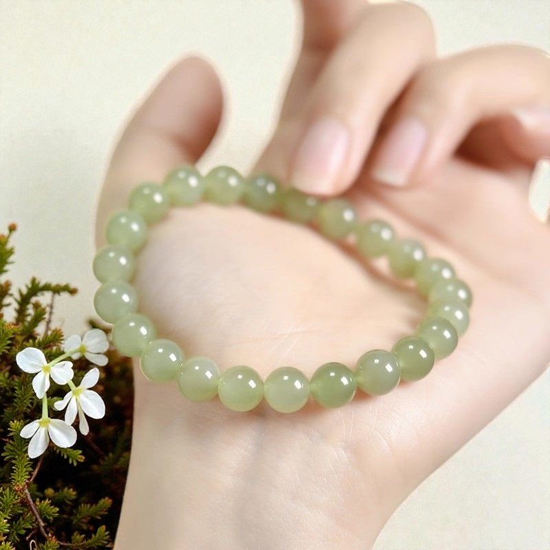 Light Green Jade Bracelet — Calm & Gentle Balance