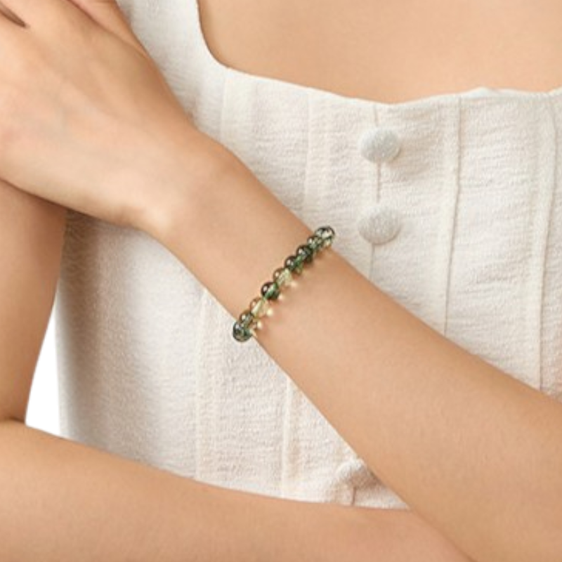 Green Phantom Quartz Bracelet — Growth & New Beginnings