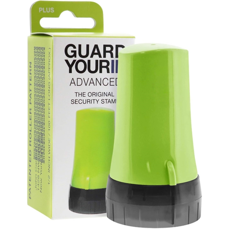 Guard Your ID Advanced Roller Identity Theft Prevention Security Stamp Green (38311)