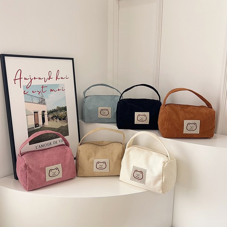 Corduroy Bag for Women, Large Capacity 2024 New Autumn Winter Versatile Shoulder Crossbody Bag, High-end Feel Women's Pillow Bag