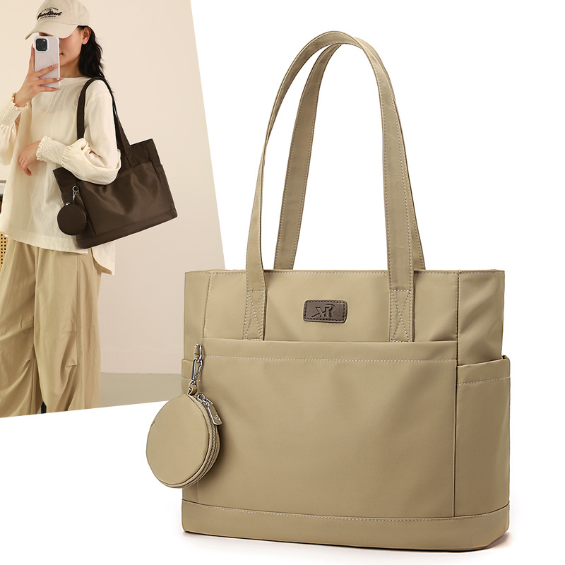 Japanese Style Large Capacity Versatile Shoulder Bag 2025 New Fashion Tote Bag Student Book Bag Simple Casual Handbag