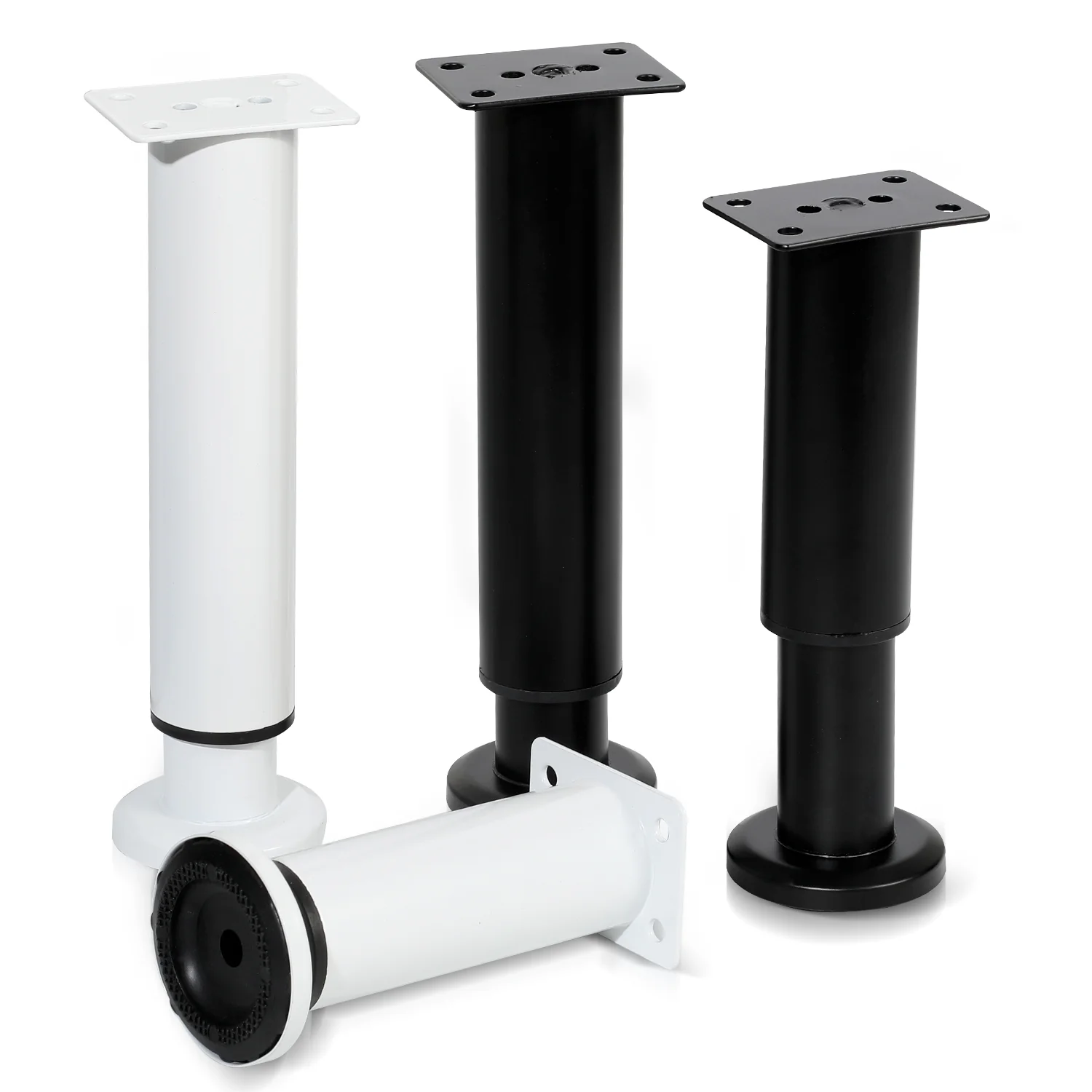 4er Set Möbelfüße Höhenverstellbar 12-18cm/18-30cm