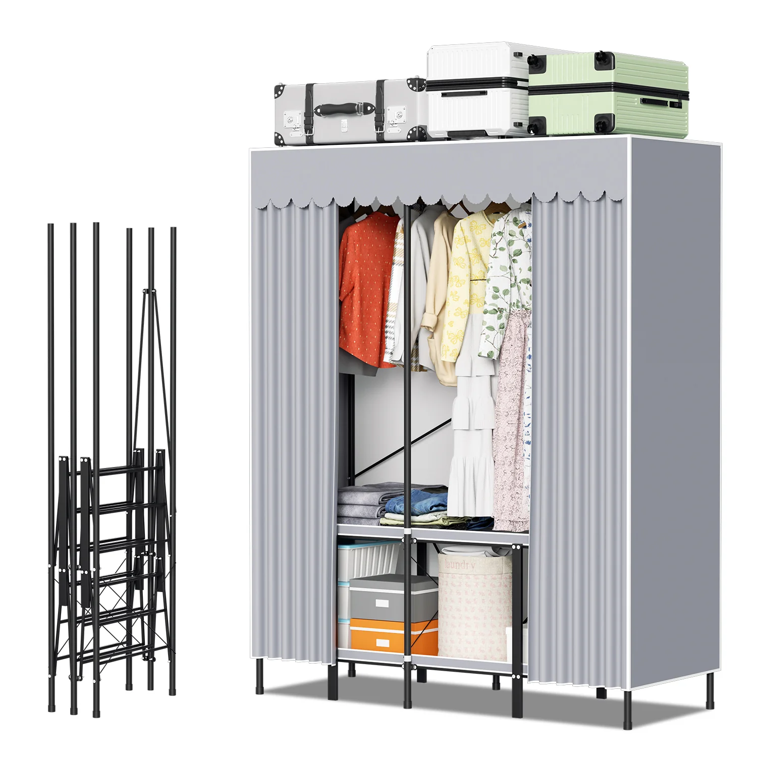 Klappbarer Kleiderschrank Schlafzimmerschrank