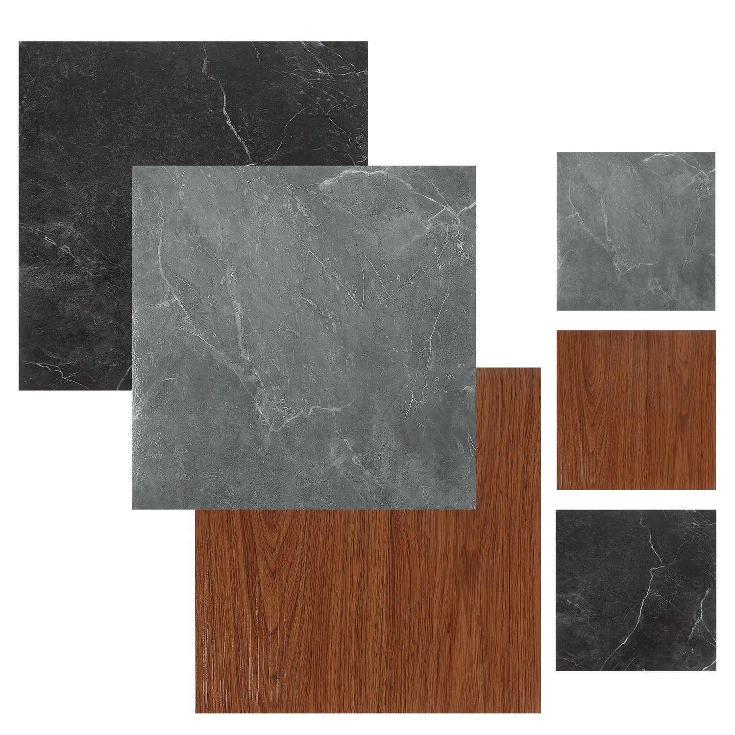 PVC Bodenbelag Selbstklebend Fliesen 30x30cm