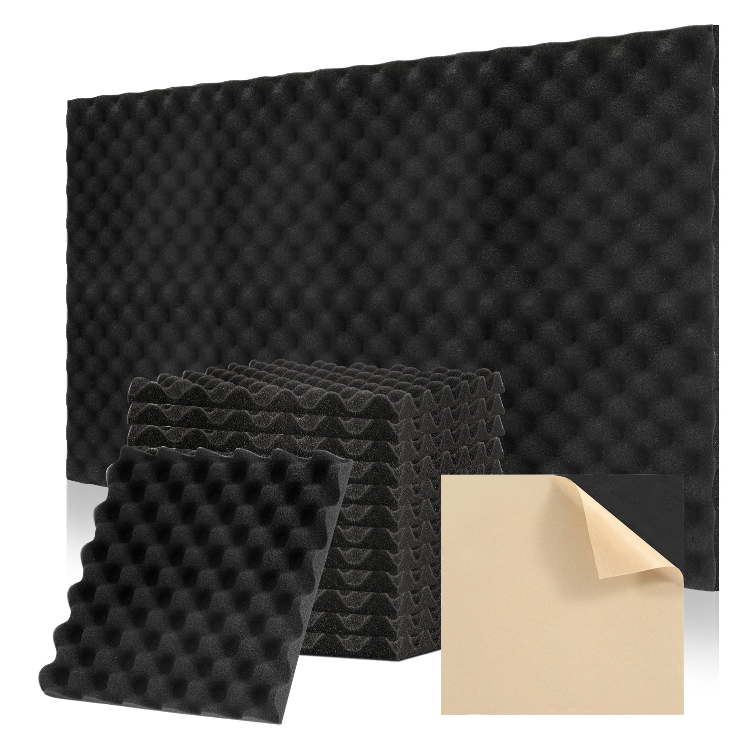 Akustikschaumstoff Selbstklebend 3D Hochdichte Wellenmuster