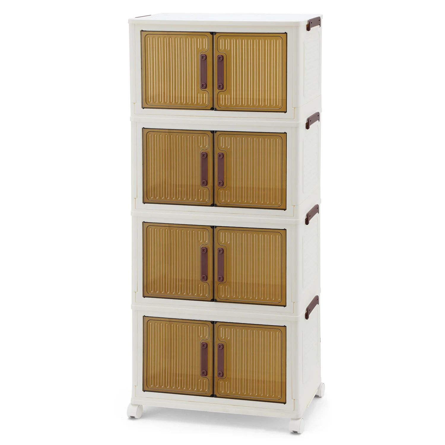 Aufbewahrungsbox Schließfächer mit Türen & Rädern