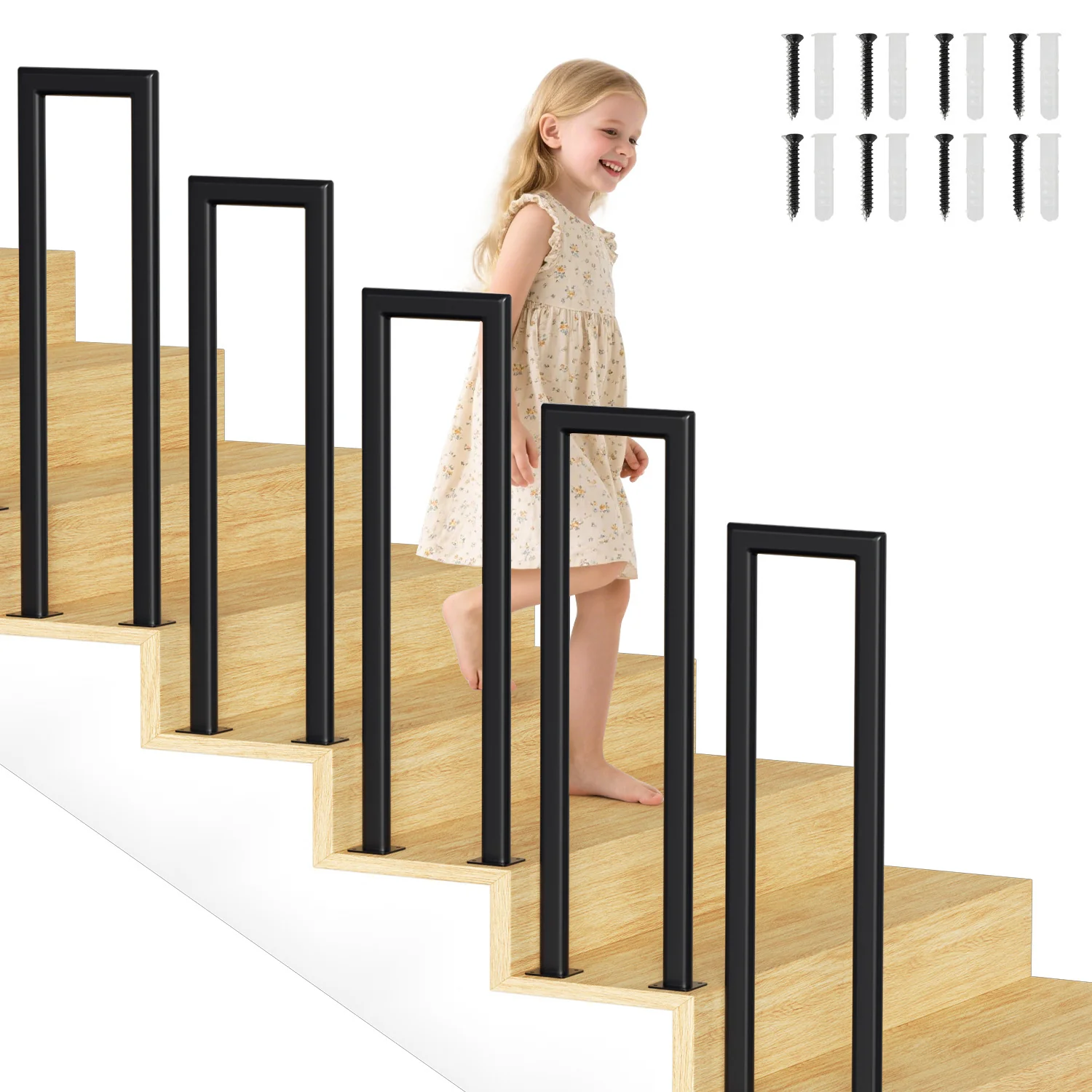 Treppengeländer U-förmige Ellipsen Bodenmontage