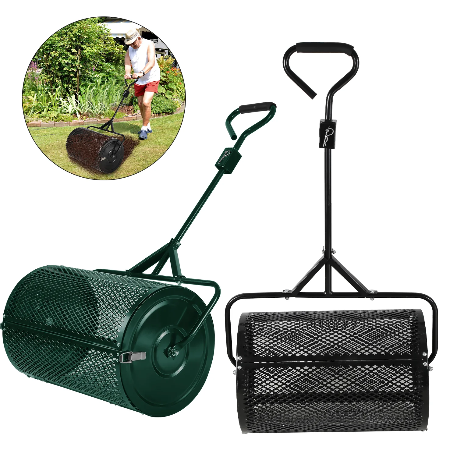 Kompoststreuer Saatgutstreuer 75L