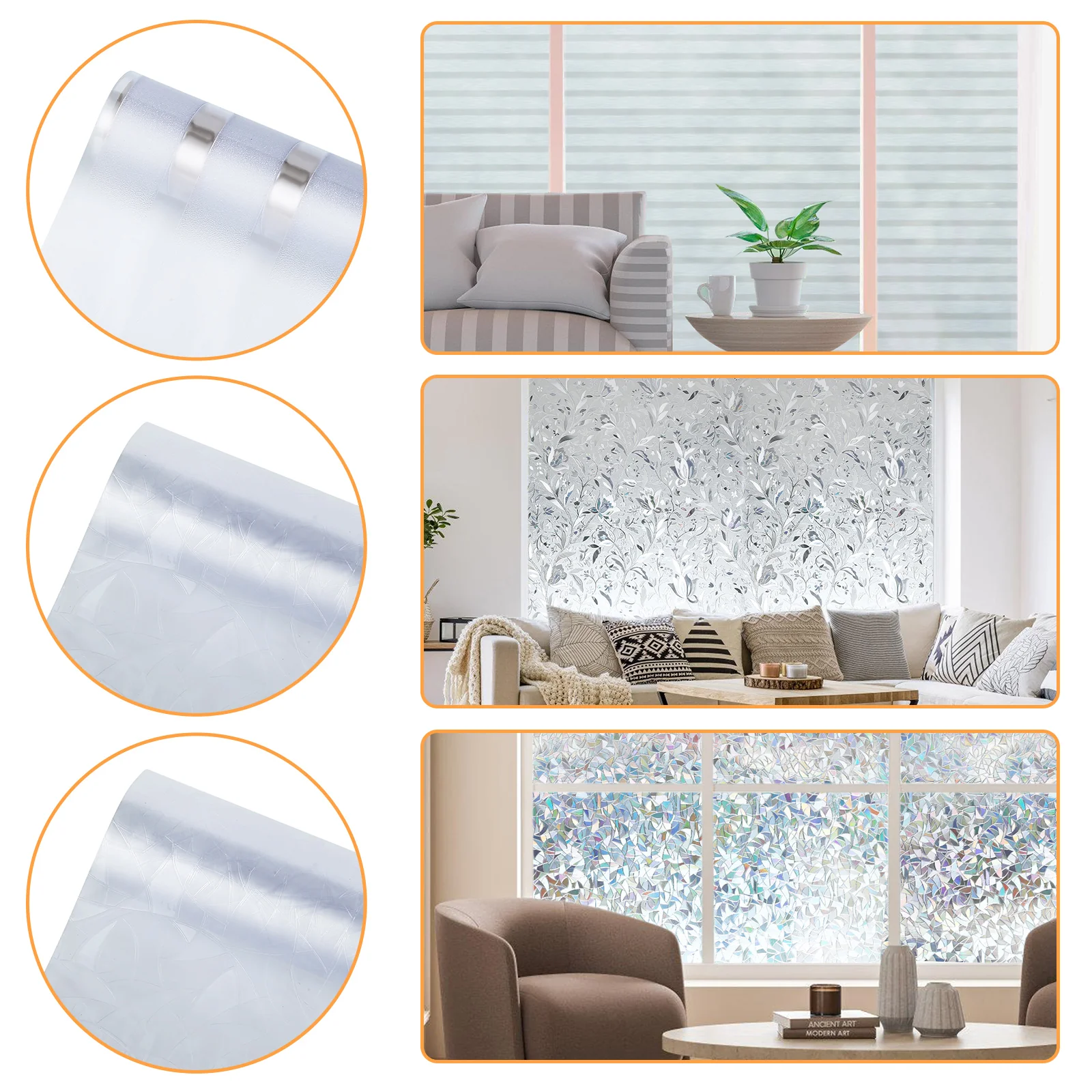 Sichtschutzfolie Selbstklebend Statische Fensterfolie