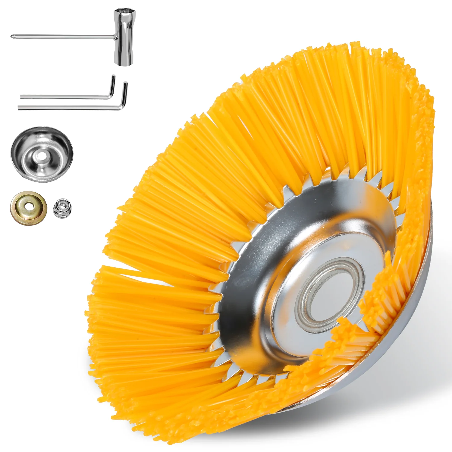 Unkrautbürste für Freischneider Nylon Drahtbürste