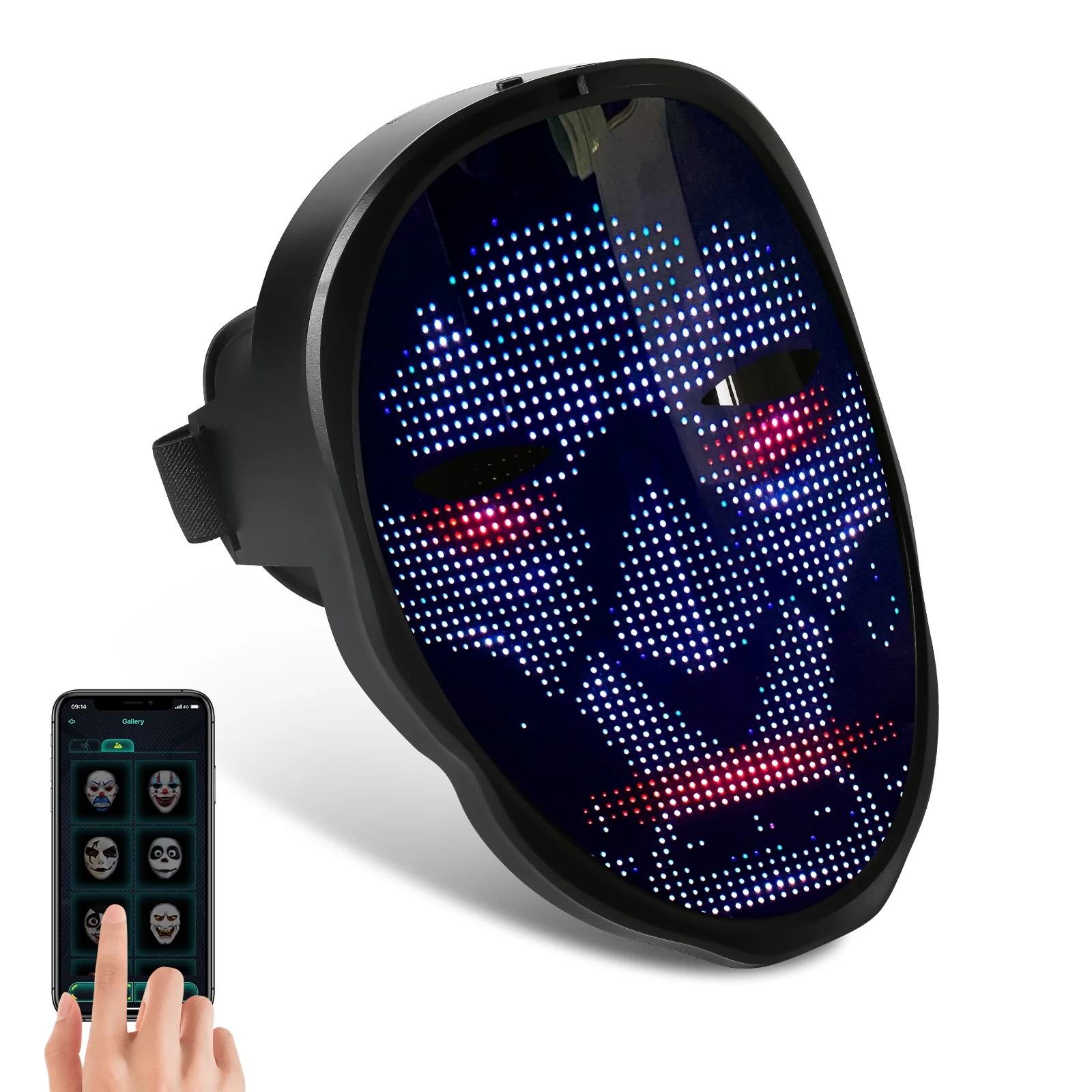 LED Maske Party Halloween APP-Steuerung