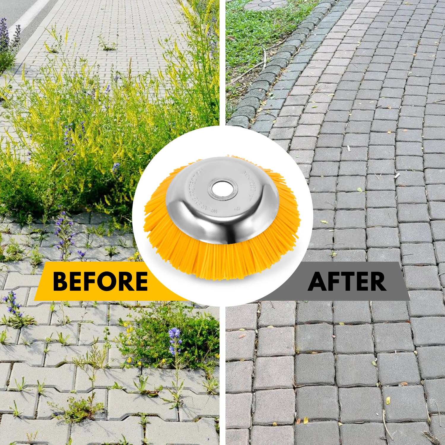 Unkrautbürste für Freischneider Nylon Drahtbürste