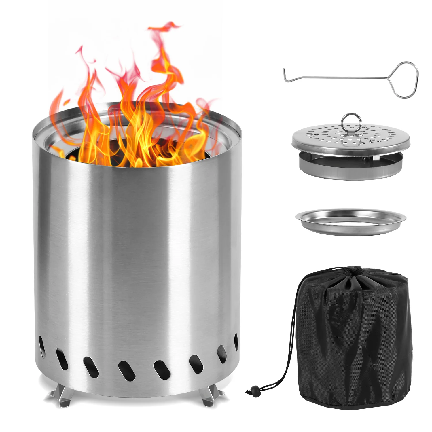 Tischkamin Tischfeuerstelle Rauchfreie Edelstahl