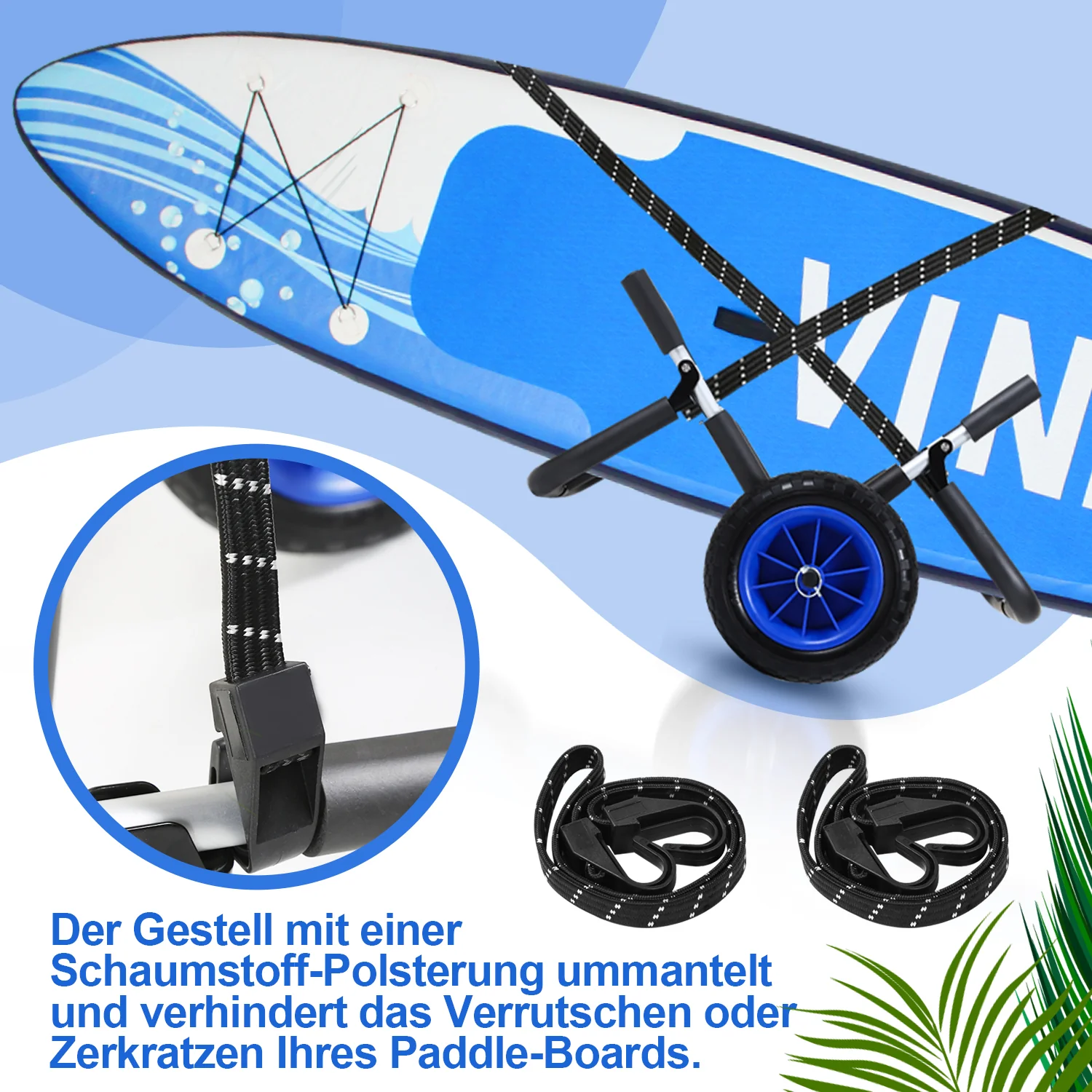Transportwagen für SUP Board bis 80 kg