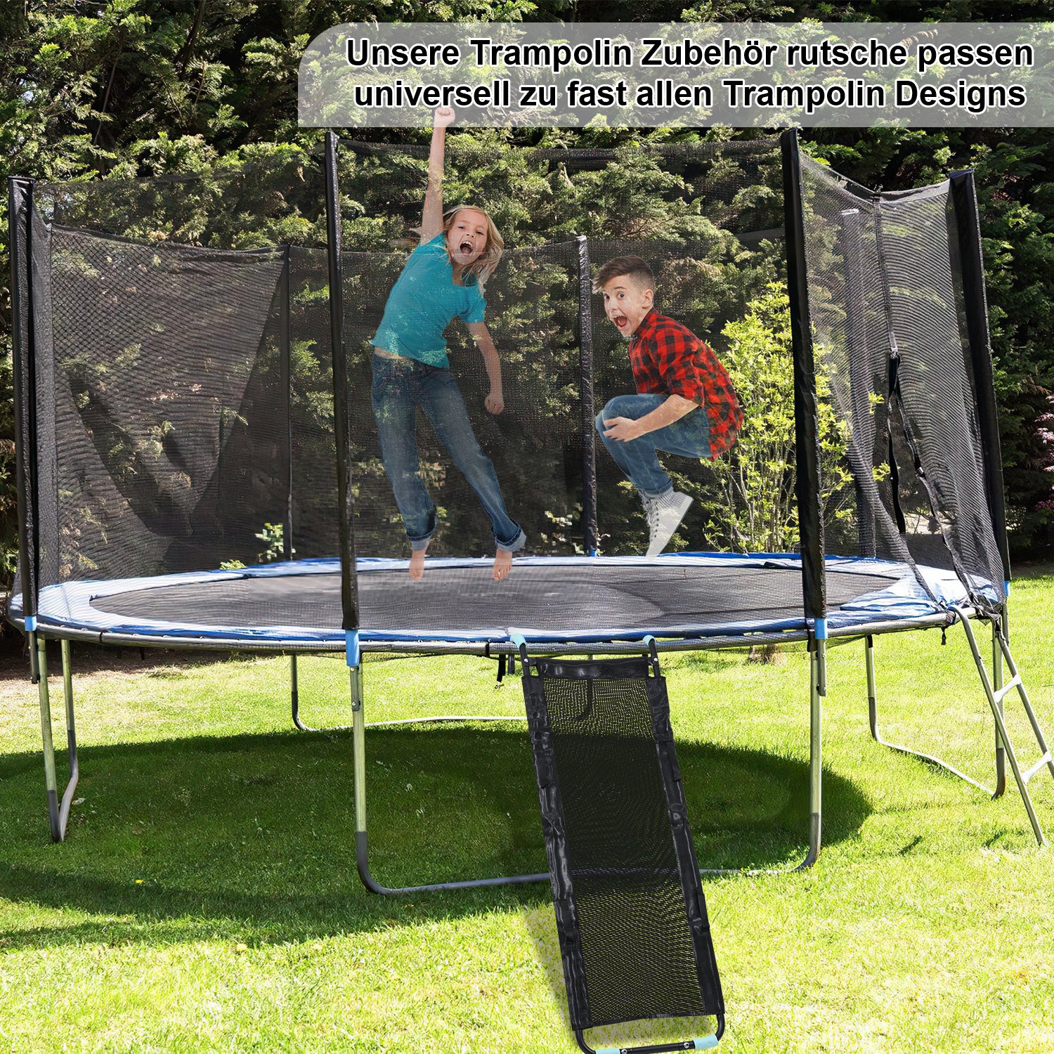 Trampolin Rutsche 150cm Belastbar 100KG