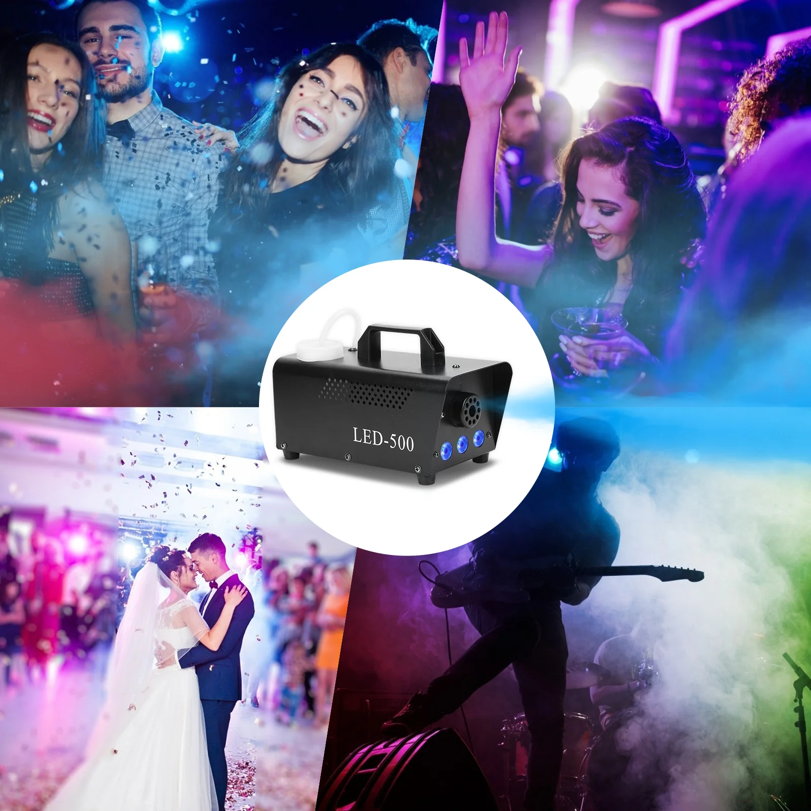 Nebelmaschine Bühnenlicht LED Wireless 13 Farben